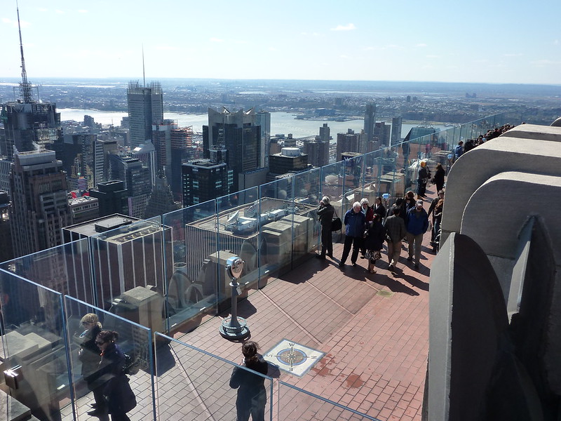 The view from atop the Rockefeller Center in NYC is one of the best bucket list examples. 