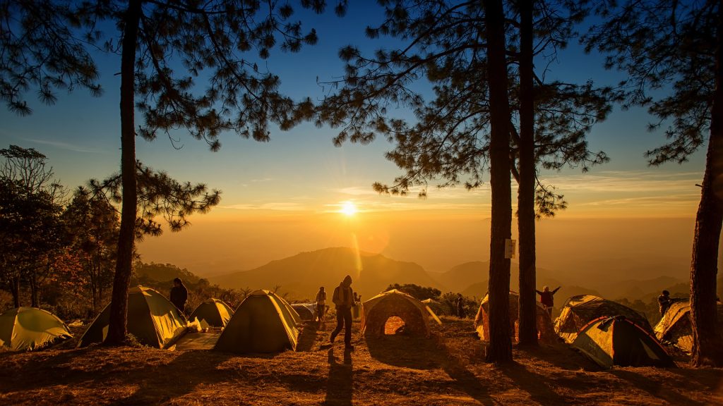 Going camping is an unforgettable experience.
