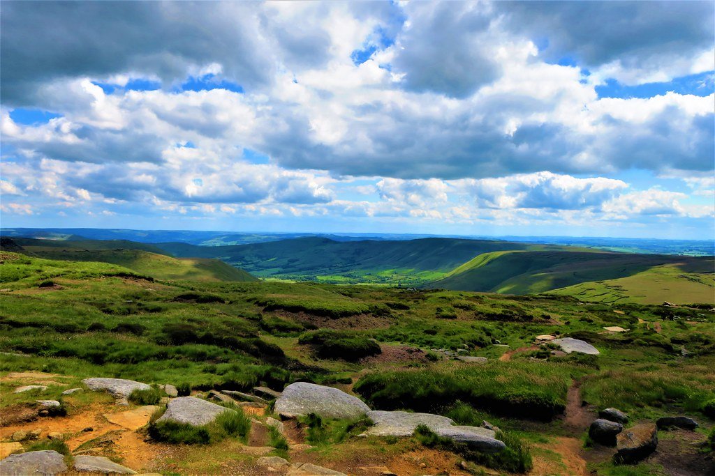 Kinder Scout is one of the best hikes in the Peak District.